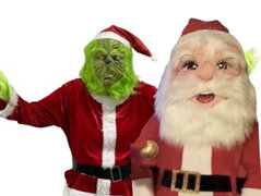 Santa Claus & Mean Green Grinchy