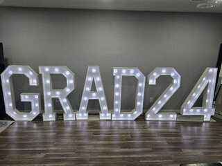 Marquee Letters - GRAD 24
