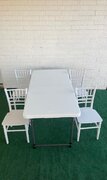 Kid Table and Chair White Set