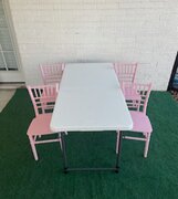 Kid Table and Chair Pink Set