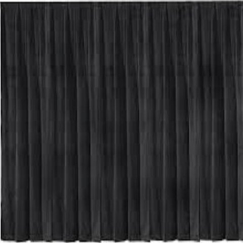 Drape - Black Velvet Curtain - 12'