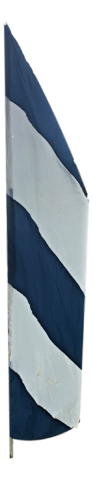 Flags - Feather - Navy Blue - White