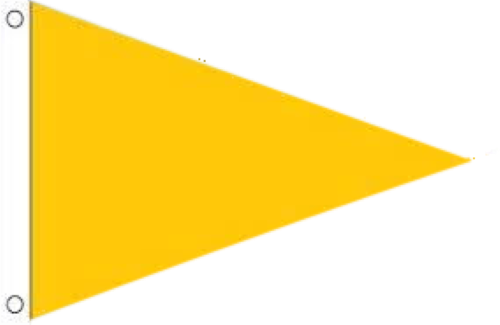 Flags - Triangle - Yellow