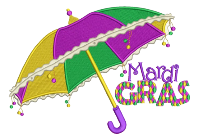 Arts and Crafts - Mardi Gras Umbrellas Decorating