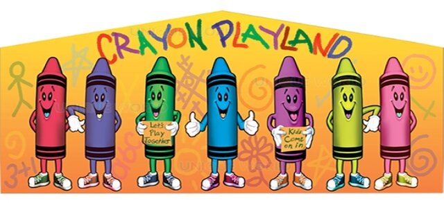 Art Panels - Crayon Playland Velcro Banner