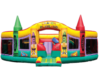Inflatables - Obstacle Course - Bounce House - Toddler Crayon Playland