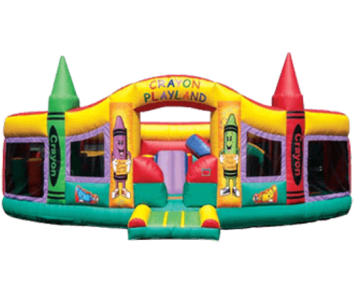 Inflatables - Obstacle Course - Bounce House - Toddler Crayon Playland