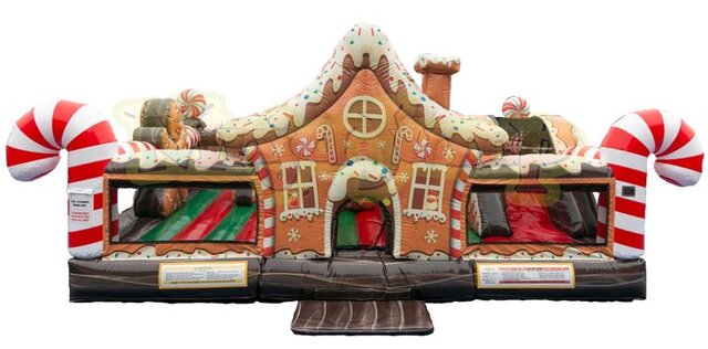 Inflatables - Bounce House - Gingerbread Holiday Bounce House