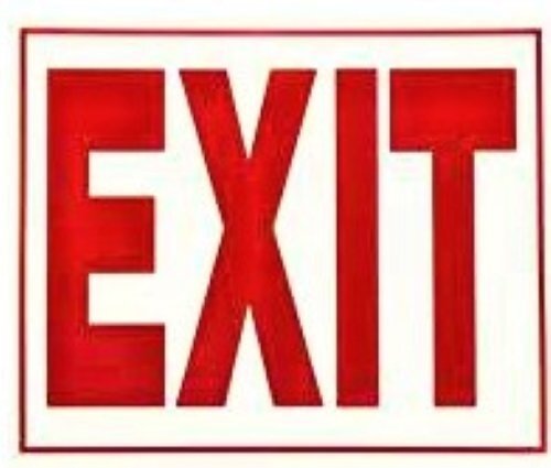 Tent Accessories - Exit Sign