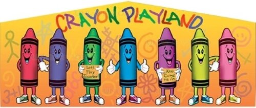 Art Panels - Crayon Playland Velcro Banner