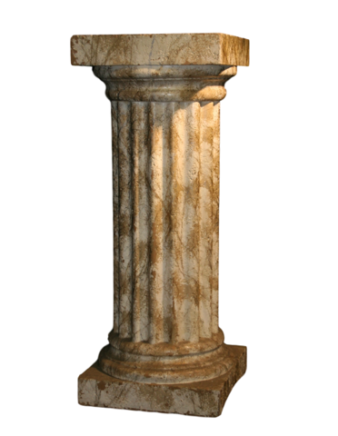 Columns, Urns, Pedestals and Vases - Rustic Pedestal 
