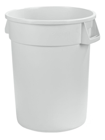 55 gallon White Garbage Can
