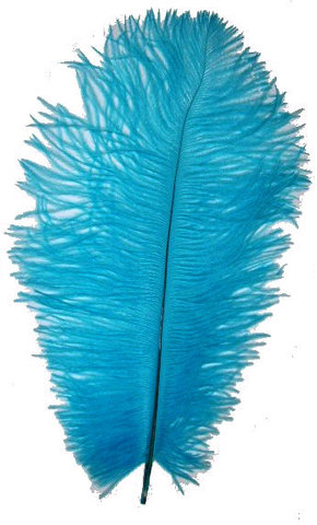 Ostrich Feather - Blue