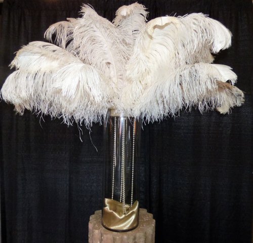 Feather - Feathers & Pearls Centerpiece
