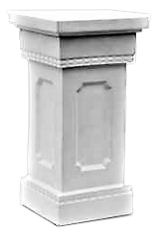 Columns, Urns, Pedestals and Vases - White Pedestal 