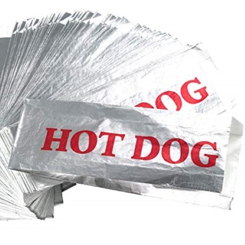 Hot Dog Foil Bags