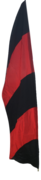 Red and Black Feather Flag