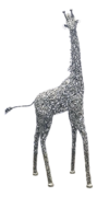Small 7' Tall Metal Giraffe