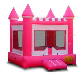 Pink & White Bounce House 