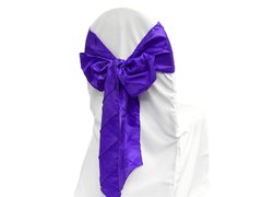 Pintuck Purple Sash