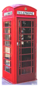 Red Phone Booth Photo Stand Up