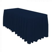Navy Blue Table Skirting