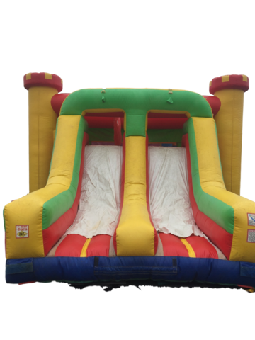 Inflatables - Duel Slides & Bounce House Combo