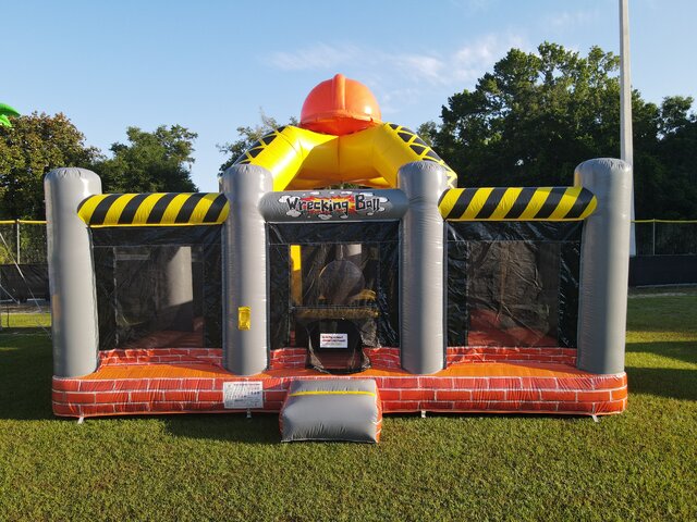 Wrecking Ball Bounce House Interactive Rental | Premier Inflatables LLC