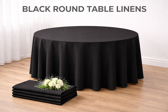 60in Black Round Table