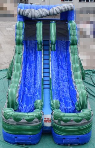 20ft Baja Blast Double Lane (with deep pool)