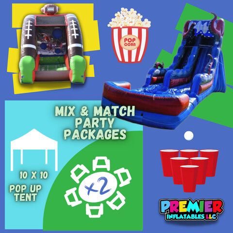 Waterslide & Interactive Game Party Package