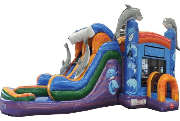THE Dolphin Splash Double Lane Combo Rental THE Dolphin Splash Double Lane Combo Rental