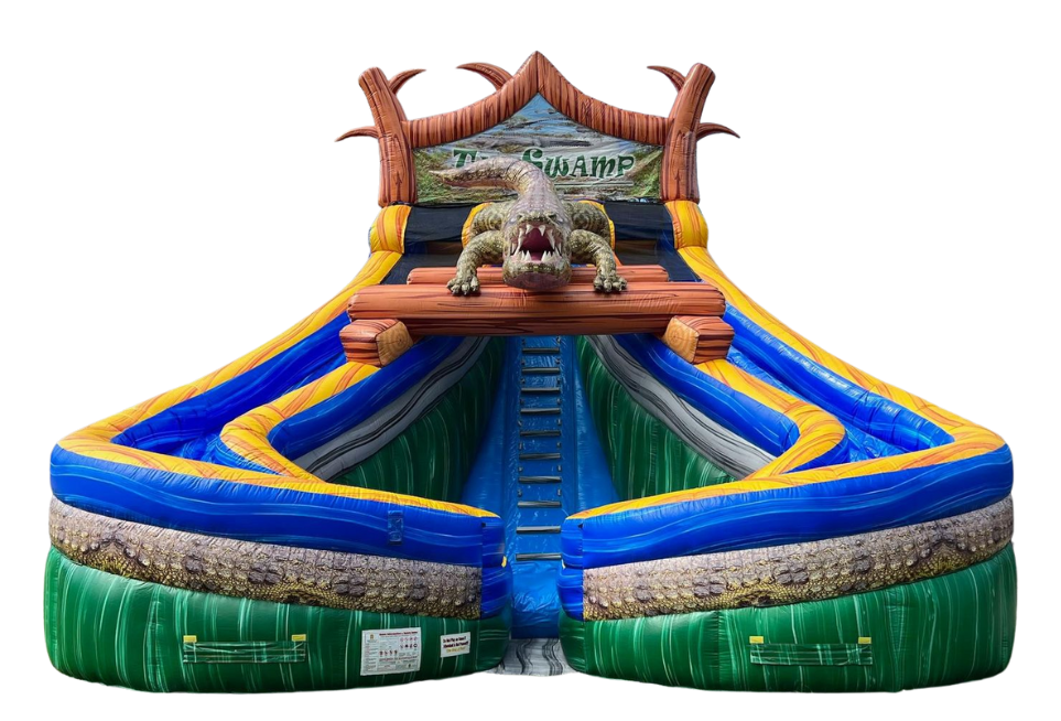 THE 24ft Swamp Double Lane Wet/Dry Slide Rental THE 24ft Swamp Double Lane Wet/Dry Slide Rental
