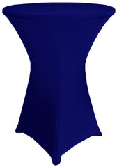 30in cocktail spandex table cover navy blue