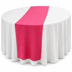 red round overlay round linen