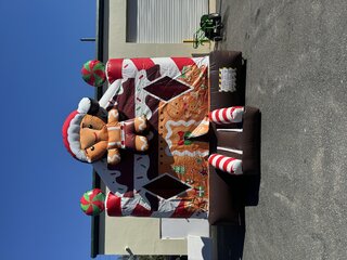 Gingerbread Christmas bounce house