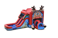 Rudolph The Reindeer Bounce House With Slide