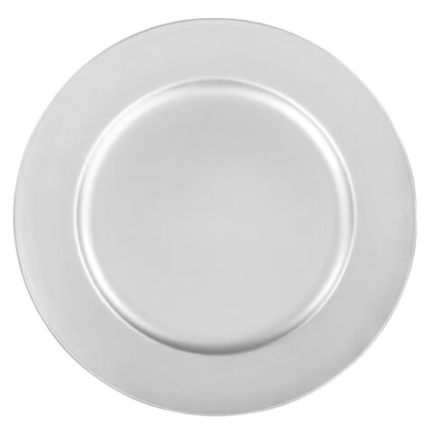 Silver Acrylic Charger Plate