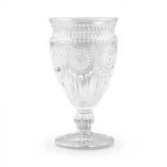 Clear Vintage Embossed Goblet