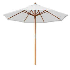 9' White Umbrella