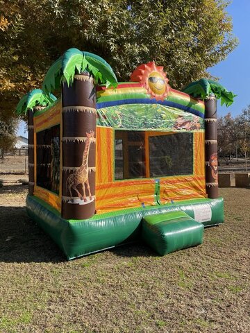 Tropical Marble Bounce House