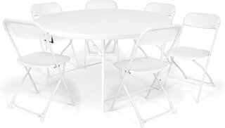 Round Table and Chairs Package (1 table 6 chairs)