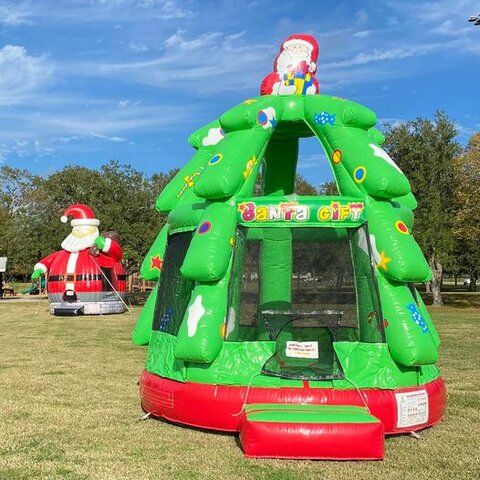 Christmas Tree Bounce House rental in miami