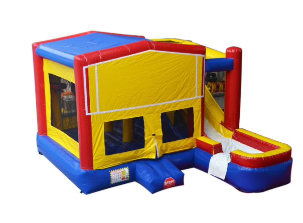 Yard bounce house with hot sale slide