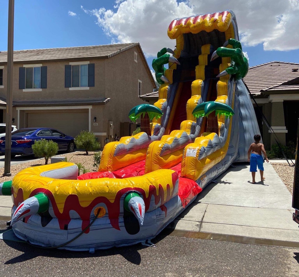 22' T Rex Water Slide