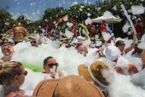 Foam party rentals in Coconut Grove