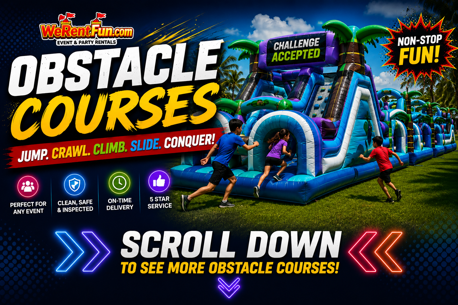 Obstacle Courses Rental In Miami