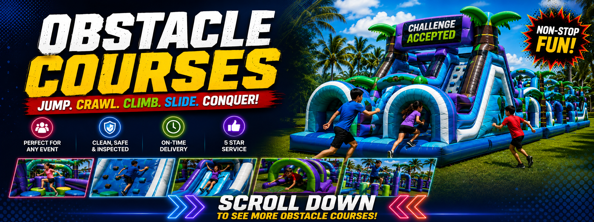 Obstacle Courses Rental In Miami