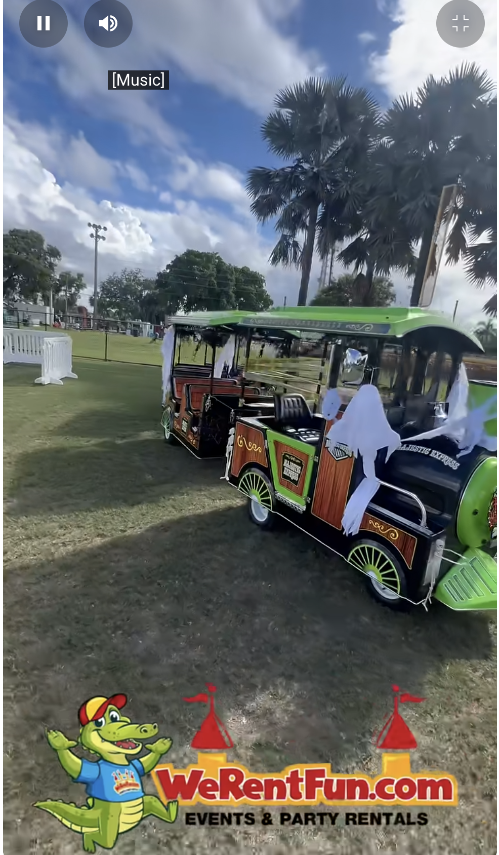 Creepy Train Halloween Trackless Train Rental – We Rent Fun