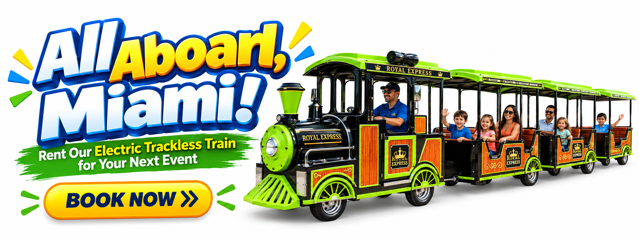 Trackless Train Rental Miami